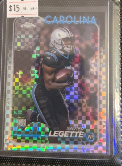 2024 Topps Chrome #211 Xavier Legette X-Fractor — front