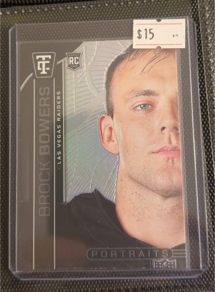 2024 Panini Totally Certified Portraits #8 Brock Bowers — front