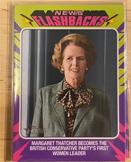 2024 Topps Heritage News Flashbacks #NF-4 Margaret Thatcher — front