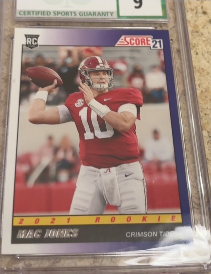 2021 Panini Score #TB9 Mac Jones — front