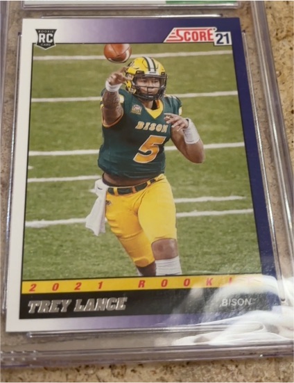 2021 Panini Score #TB3 Trey Lance — front