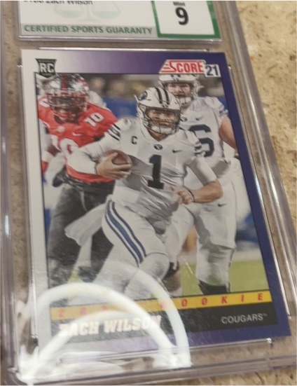 2021 Panini Score #TB8 Zach Wilson — front