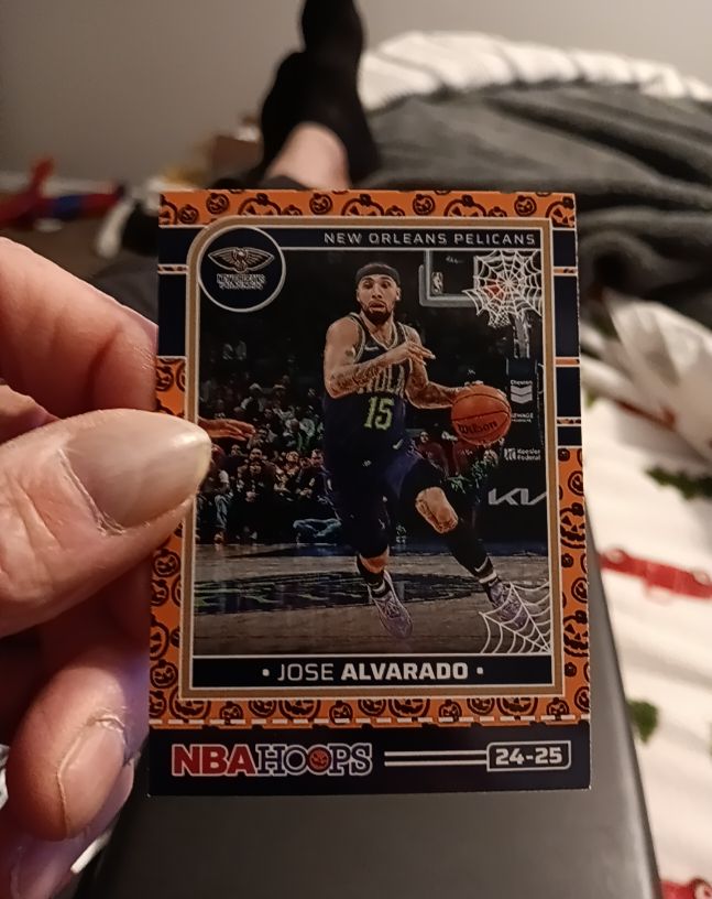 2024-25 Panini NBA Hoops Haunted Hoops #11 Jose Alvarado — front