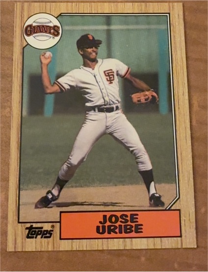 1987 Topps #633 Jose Uribe — front