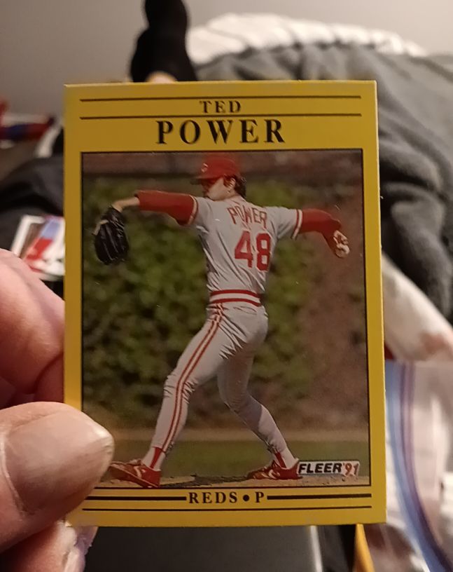 1991 Fleer #48 Ted Power — front