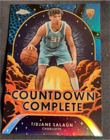 2024-25 Topps Chrome #CC-15 Tidjane Salaun Countdown Complete — front