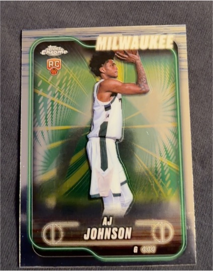 2024-25 Topps Chrome #145 AJ Johnson — front