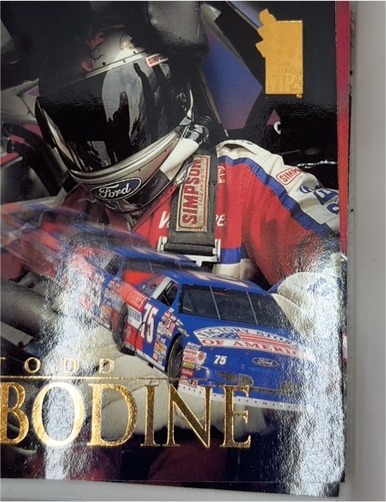1996 Press Pass VIP NASCAR Todd Bodine #FQS 9B — front