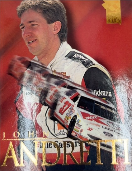 1995 Press Pass VIP #1 John Andretti — front