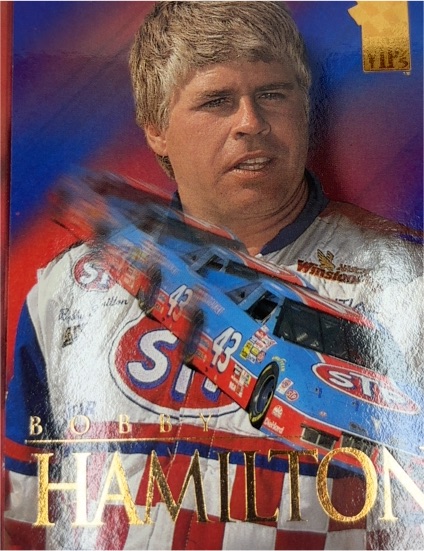 1995 Press Pass VIP #13 Bobby Hamilton — front