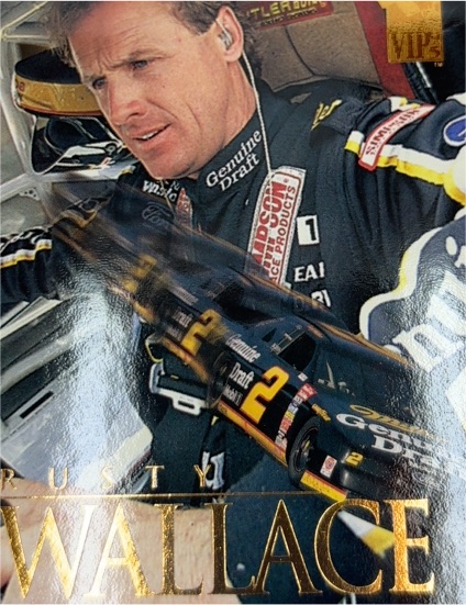 1995 Press Pass VIP #28 Rusty Wallace — front