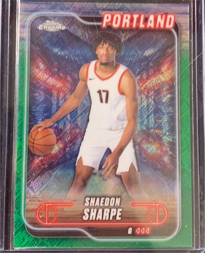 2024-25 Topps Chrome #25 Shaedon Sharpe — front