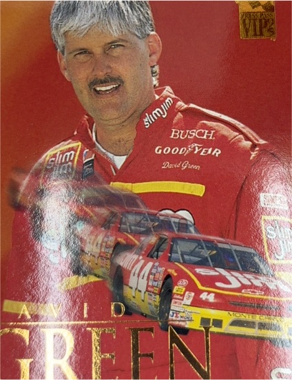 1995 Press Pass VIP #40 David Green — front