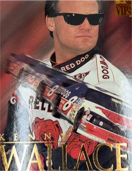 1995 VIP Red Hot #45 Kenny Wallace — front