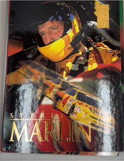1995 Press Pass VIP #18 Sterling Marlin — front