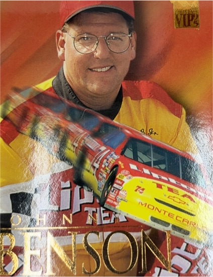 1995 Press Pass VIP #37 Johnny Benson Jr. — front
