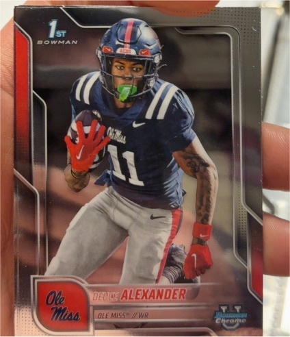 2025 Bowman University Chrome #81 Deuce Alexander — front