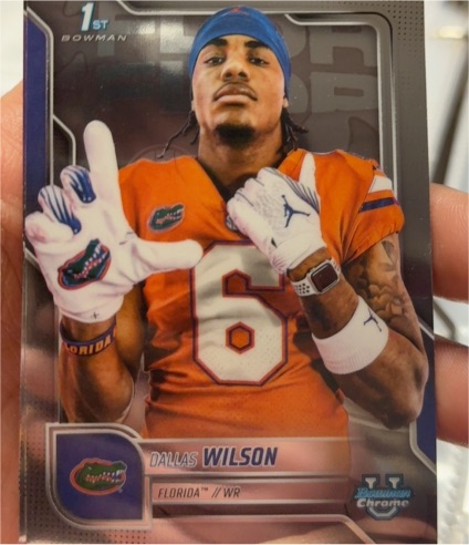 2025 Bowman University Chrome #181 Dallas Wilson — front