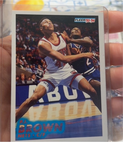 1993 Fleer #252 R.J. Brown — front