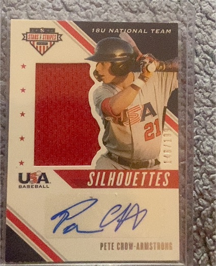 2020 Panini Stars & Stripes Silhouettes #Pete Crow-Armstrong — front