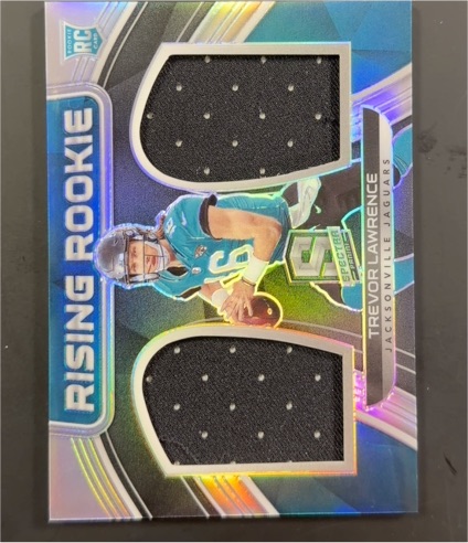 2021 Panini Spectra Rising Rookie Dual Patch #RRM-TL Trevor Lawrence — front