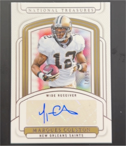 2024 Panini National Treasures #SIGS-RBS Marques Colston — front