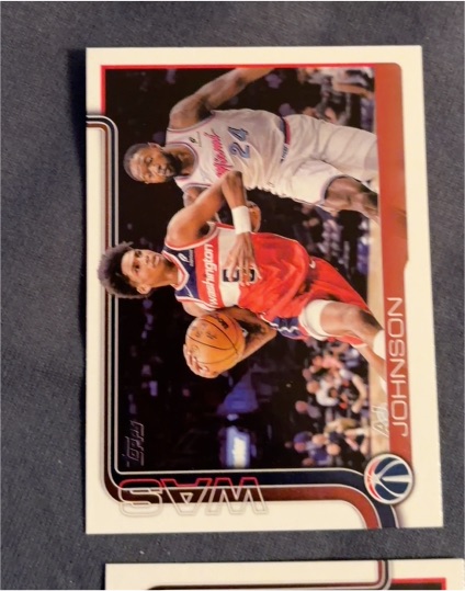 2025-26 Topps #99 AJ Johnson — front