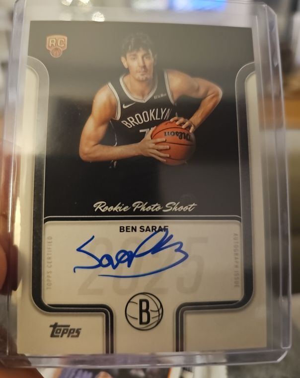 2025-26 Topps Rookie Photo Shoot #Ben Saraf — front
