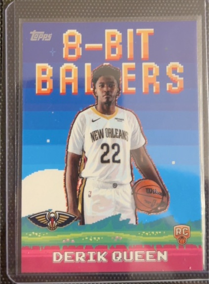 2025-26 Topps 8-Bit Ballers #8B39 Derik Queen — front