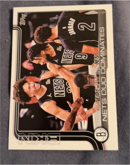 2025-26 Topps #273 Whatever It Takes: Nets Duo Dominates — front