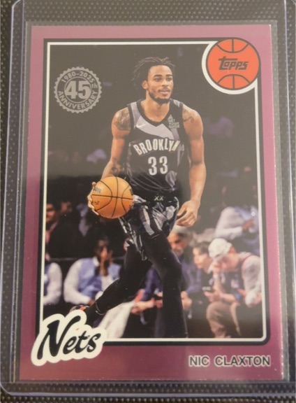 2025-26 Topps #80BK-48 Nic Claxton 1980-81 Topps Basketball — front