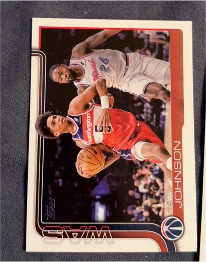 2025-26 Topps #99 AJ Johnson — front