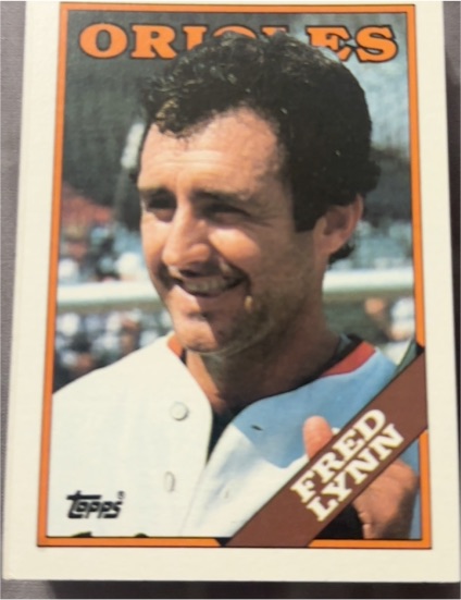 1988 Topps #707 Fred Lynn — front