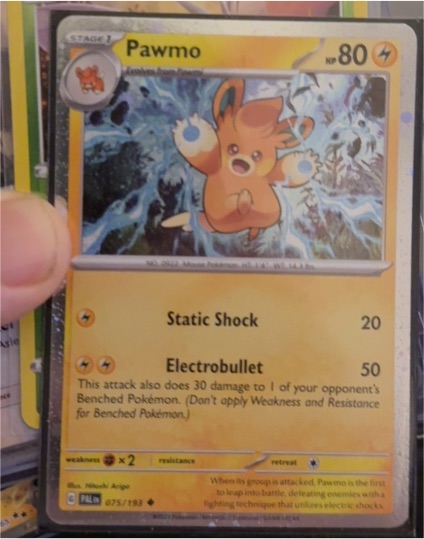 2023 Pokémon Paldea Evolved #075 Pawmo — front