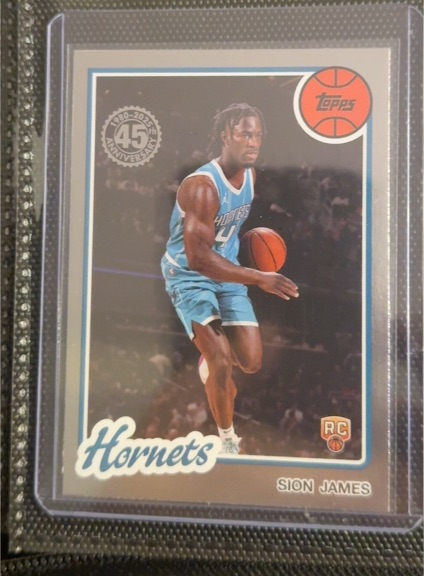 2025-26 Topps #80BK-76 Sion James 1980-81 Topps Basketball — front
