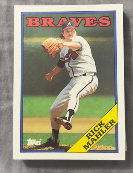 1988 Topps #706 Rick Mahler Atlanta Braves — front
