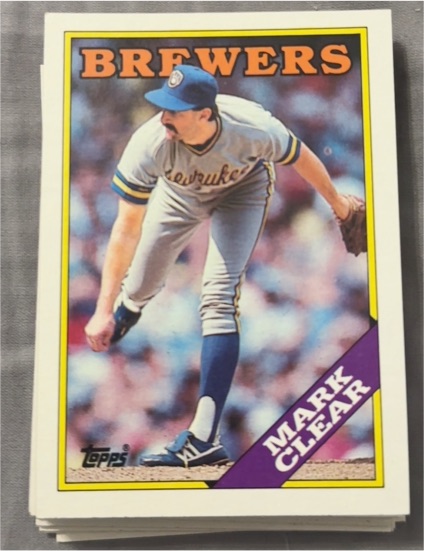 1988 Topps #742 Mark Clear — front