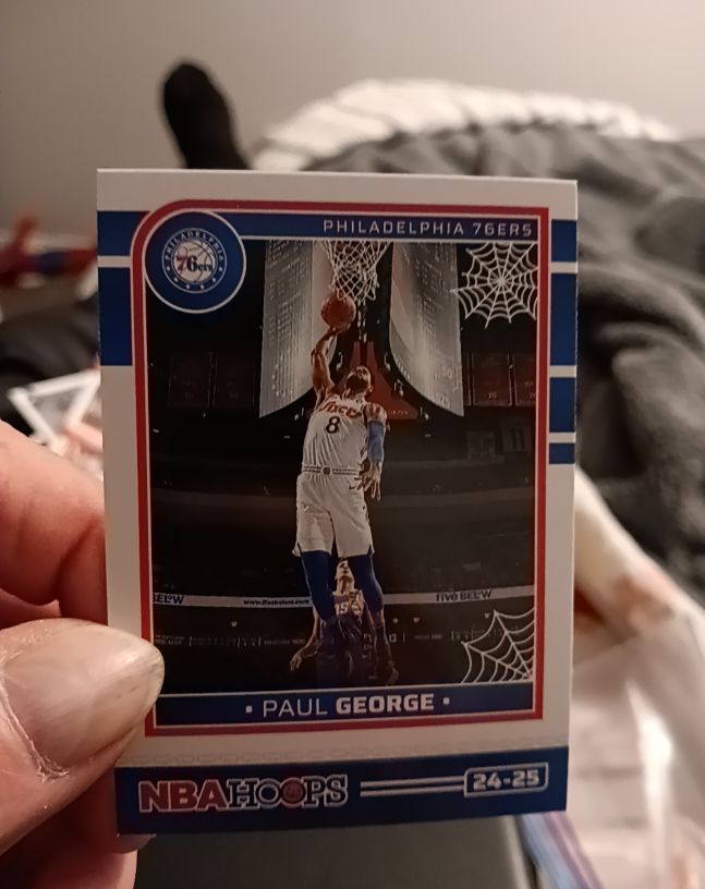 2024-25 Panini NBA Hoops Haunted Hoops #24-25 Paul George — front