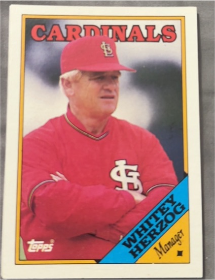1988 Topps #744 Whitey Herzog — front