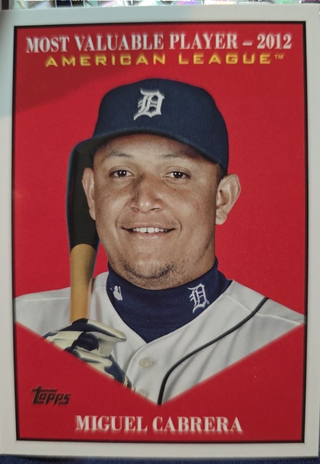 2012 Topps Most Valuable Player Miguel Cabrera — front