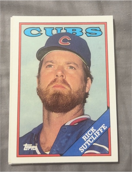 1988 Topps #740 Rick Sutcliffe — front