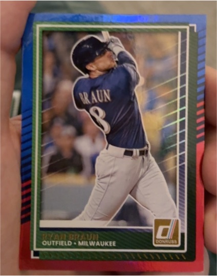 2025 Donruss #59 Ryan Braun Milwaukee Brewers — front