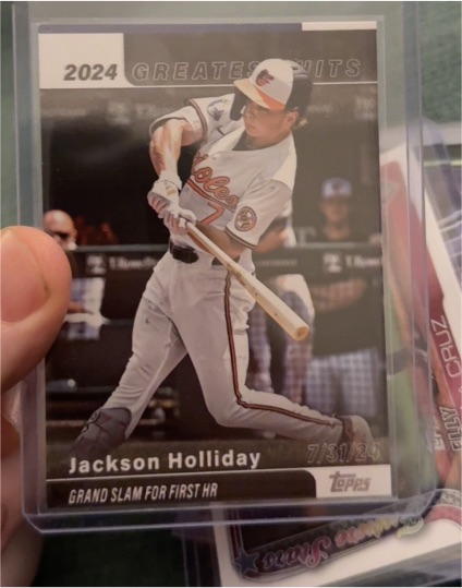 2025 Topps Series 1 #GH-11 Jackson Holliday 2024 Greatest Hits — front