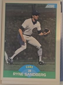 1989 Score #35 Ryne Sandberg — front
