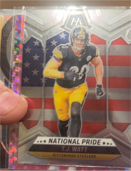 2024 Panini Mosaic #266 T.J. Watt National Pride — front