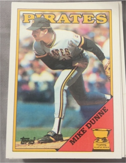 1988 Topps #619 Mike Dunne — front