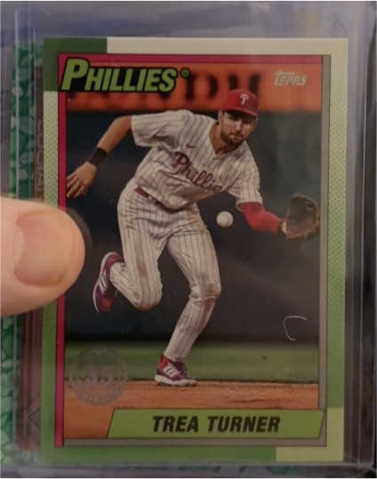 2025 Topps Series 1 #T90-43 Trea Turner 1990 35th Anniversary — front
