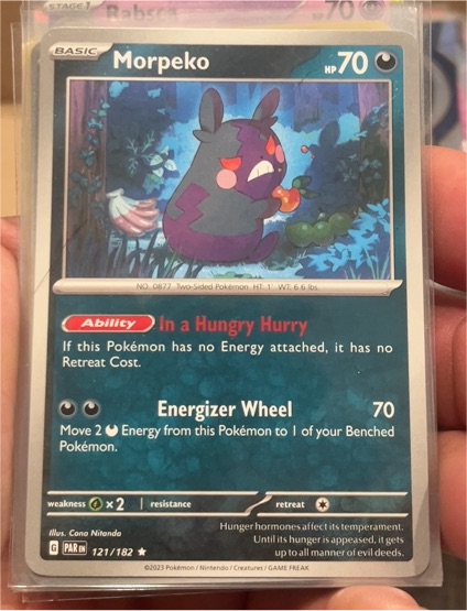2023 Pokémon Paradox Rift #121 Morpeko — front