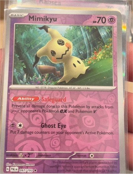 2023 Pokémon Paldea Evolved #097 Mimikyu — front