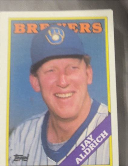 1988 Topps #616 Jay Aldrich — front